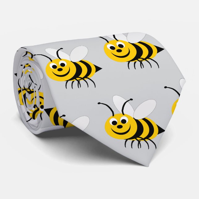 Bee Design Tie (Rolled)