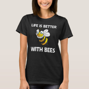 Bee Designs For Men Women Beekeeper Honey Bee  1 T-Shirt