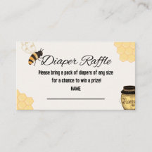 Bee diaper raffle
