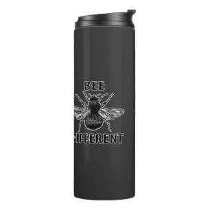 Bee Different Leopard Bumble Bee Stay Weird Honey  Thermal Tumbler