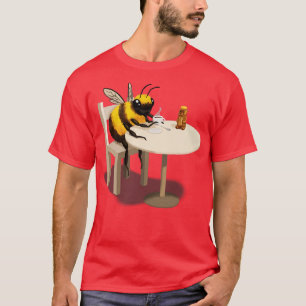 Bee Drinking Tea T-Shirt
