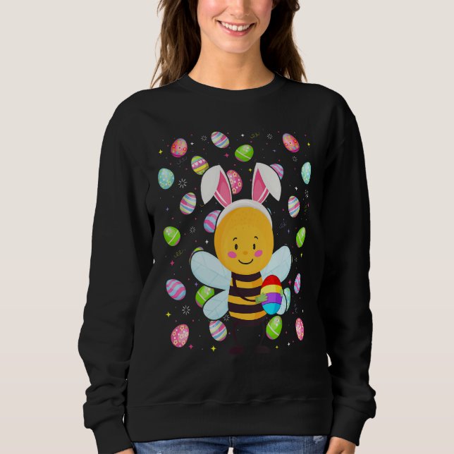 Bee   Easter Egg Funny Bee Easter Sunday Sweatshirt (Front)