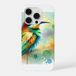 Bee Eater Bird 250924AREF138 - Watercolor iPhone 15 Pro Case