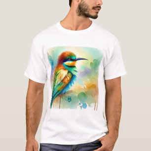 Bee Eater Bird 250924AREF138 - Watercolor T-Shirt