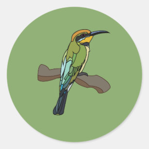 Bee-Eater Bird Art Wildlife Classic Round Sticker