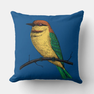 Bee eater cushion