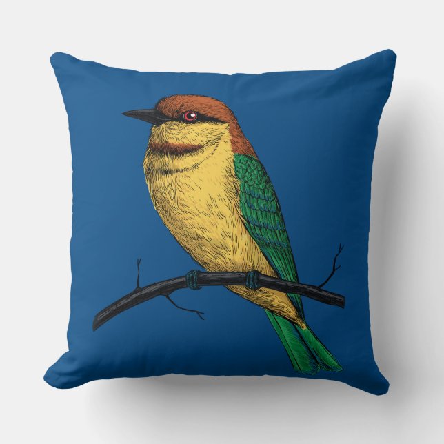 Bee eater cushion (Front)