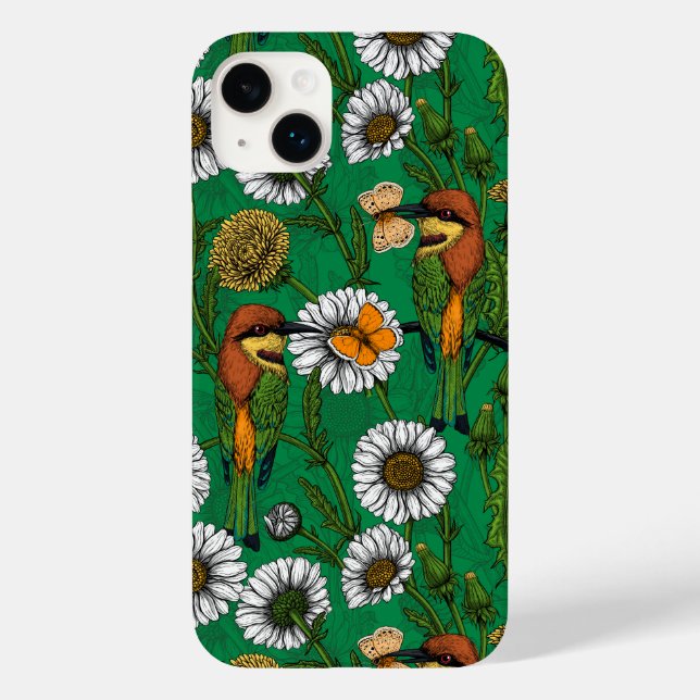 Bee eaters on a spring meadow Case-Mate iPhone case (Back)