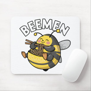 Bee Eating Ramen = BEEMEN Mouse Pad