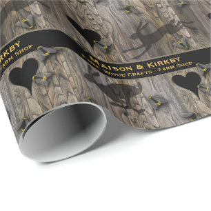 Bee farm honey farm crafts shop wrapping paper