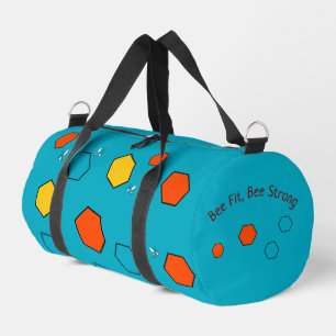 Bee Fit, Bee Strong Duffel Bag Customisable