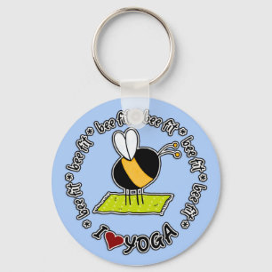 bee fit - yoga keychain