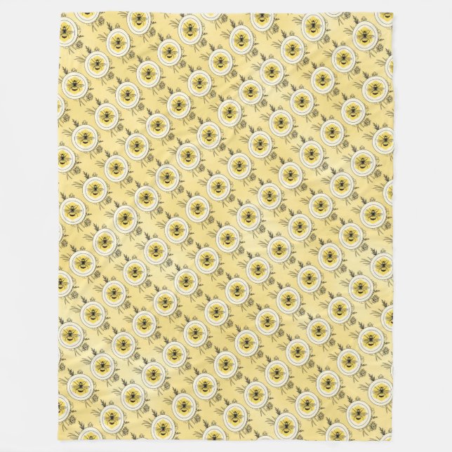 Bee Fleece Blanket (Front)