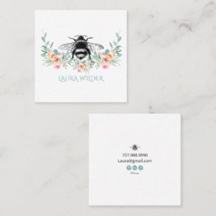 Bee Floral Calling card