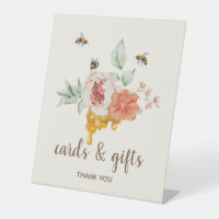 Bee Floral Honeycomb Baby Shower Gift Table