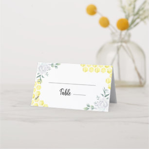 Bee floral place card