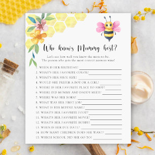 Bee floral - Who knows mummy best