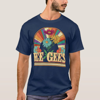 Bee Flowers Name Gees Personalised Gifts Retro Sty T-Shirt