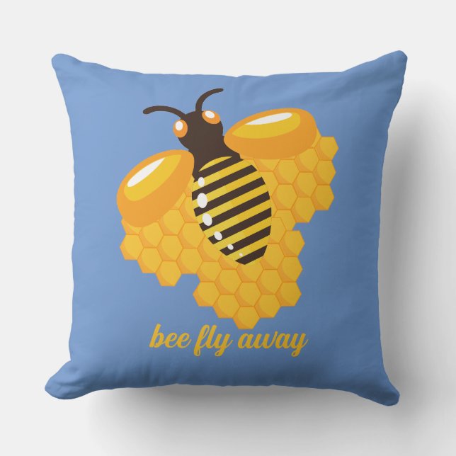 bee fly away cushion (Front)