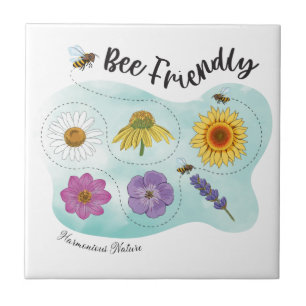 Bee friendly - Harmonious Nature Ceramic Tile