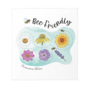 Bee friendly - Harmonious Nature Notepad