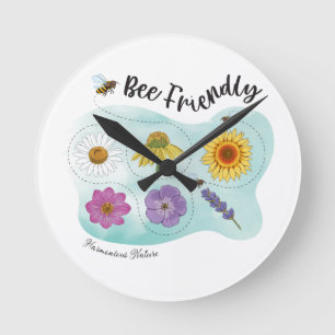 Bee friendly - Harmonious Nature Round Clock