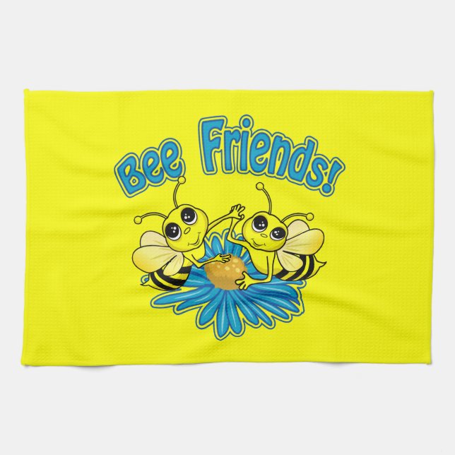 Bee Friends Tea Towel (Horizontal)