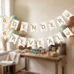 Bee Gender Reveal Party Bunting