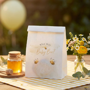 Bee Gender Reveal Party What Will Baby Bee Favour Bag