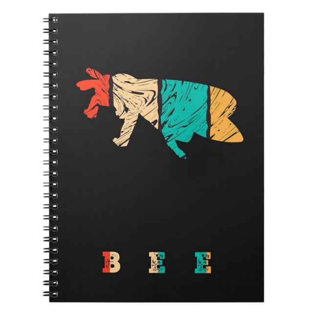 Bee Gifts ,I Love Bee, Beekeeping Gift,Bee Saying Notebook (Front)