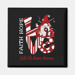 Bee Gnome Love Sickle Cell Anaemia Awareness  Magnet