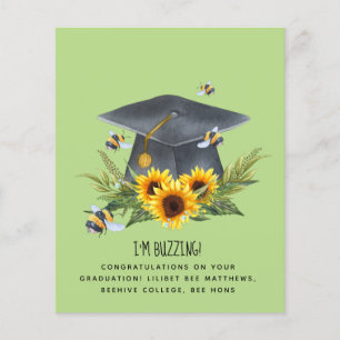 BEE Graduation Gift - Fun Im Buzzing Personalised Flyer