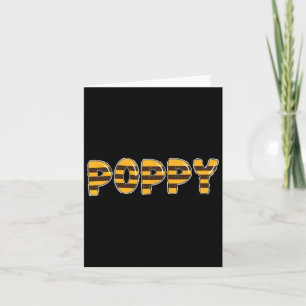 Bee Grandpa Poppy Halloween Costume Card