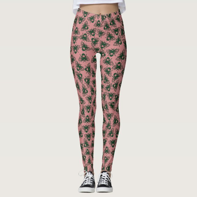 BEE GRATEFUL LEGGINGS (Front)