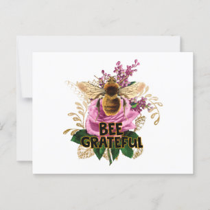 Bee Grateful Postcard