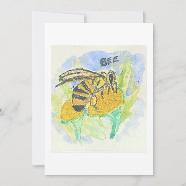 Bee Greeting Card (Front)