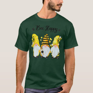 Bee Happy Bee Gnome Spring 487 T-Shirt