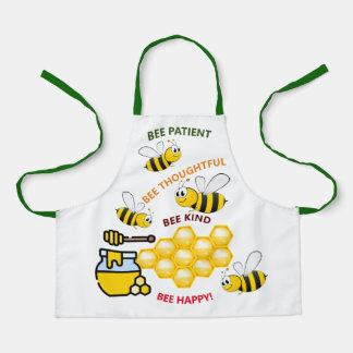 Bee Happy Bees and Honey Kids' Apron