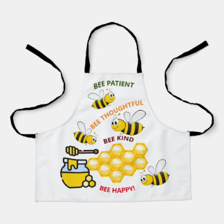 Bee Happy Bees and Honey Kids' Apron