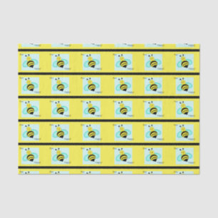 "Bee Happy Bumblebee Tissue Paper