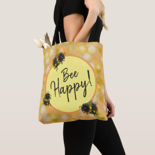Bee Happy! Bumblebees Tote Bag