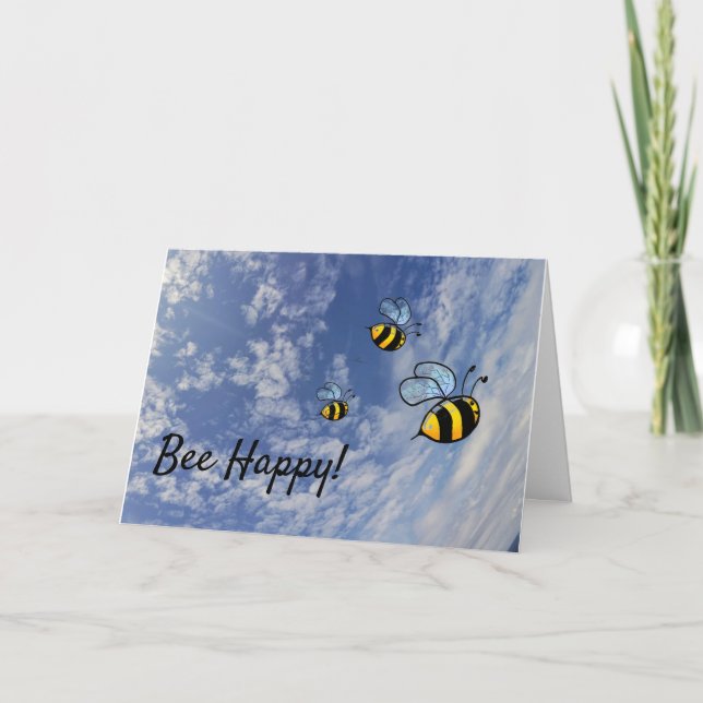 Bee Happy Card (Front)