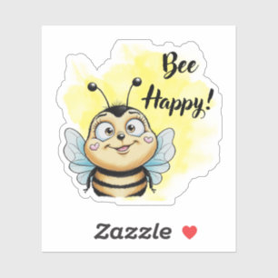 Bee Happy! Cartoon Bee 