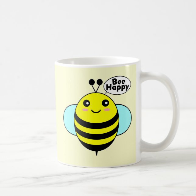 Bee Happy Coffee Mug (Right)