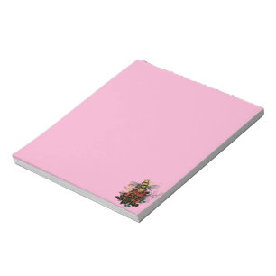 Bee Happy Colourful Bee and Flowers Notepad