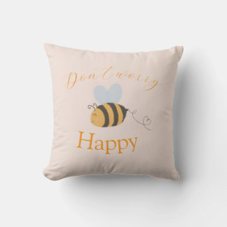 Bee happy cushion
