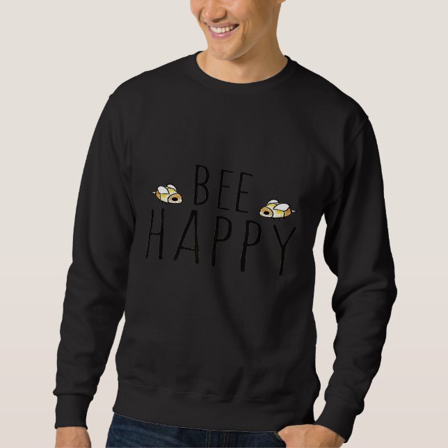 Bee Happy Cute Bees S Beekeepers Tees (Front)