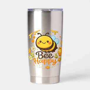 Bee Happy Insulated Tumbler