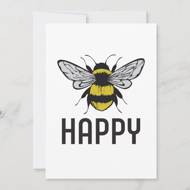 Bee Happy  Invitation (Front)