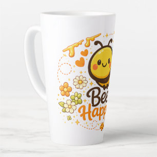 Bee Happy Latte Mug
